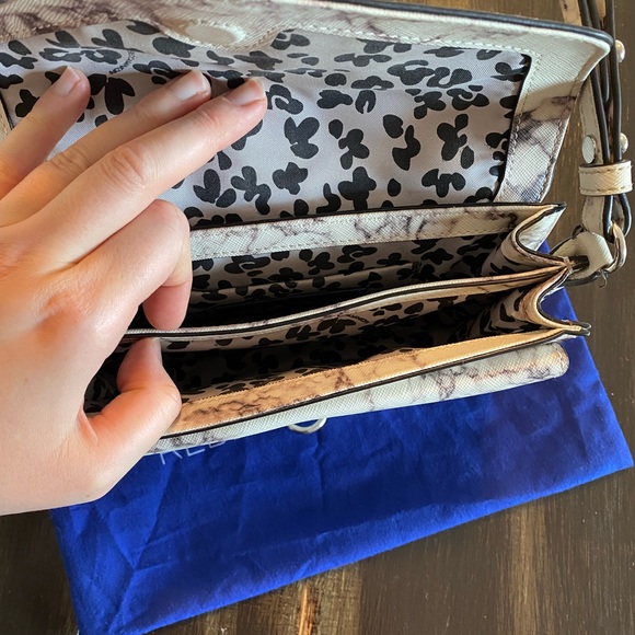 Rebecca Minkoff Marble Hudson Moto Mini Purse - Picture 2 of 5